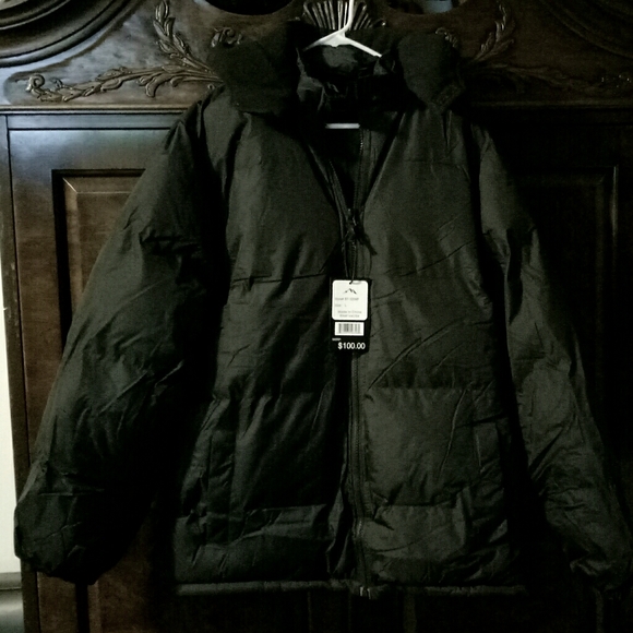 Fleece lined men's jacket removable hood L - Picture 4 of 12